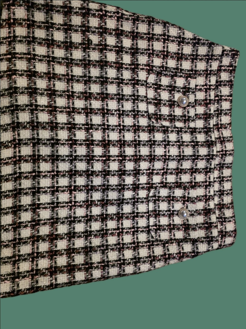 4/$67 Deal! Maison D'Amelie Tweed Mini Skirt